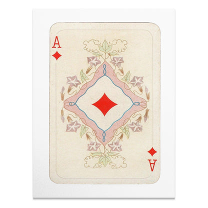 Premium Poster of Ace of Diamonds Classic Playing Card Art Posters