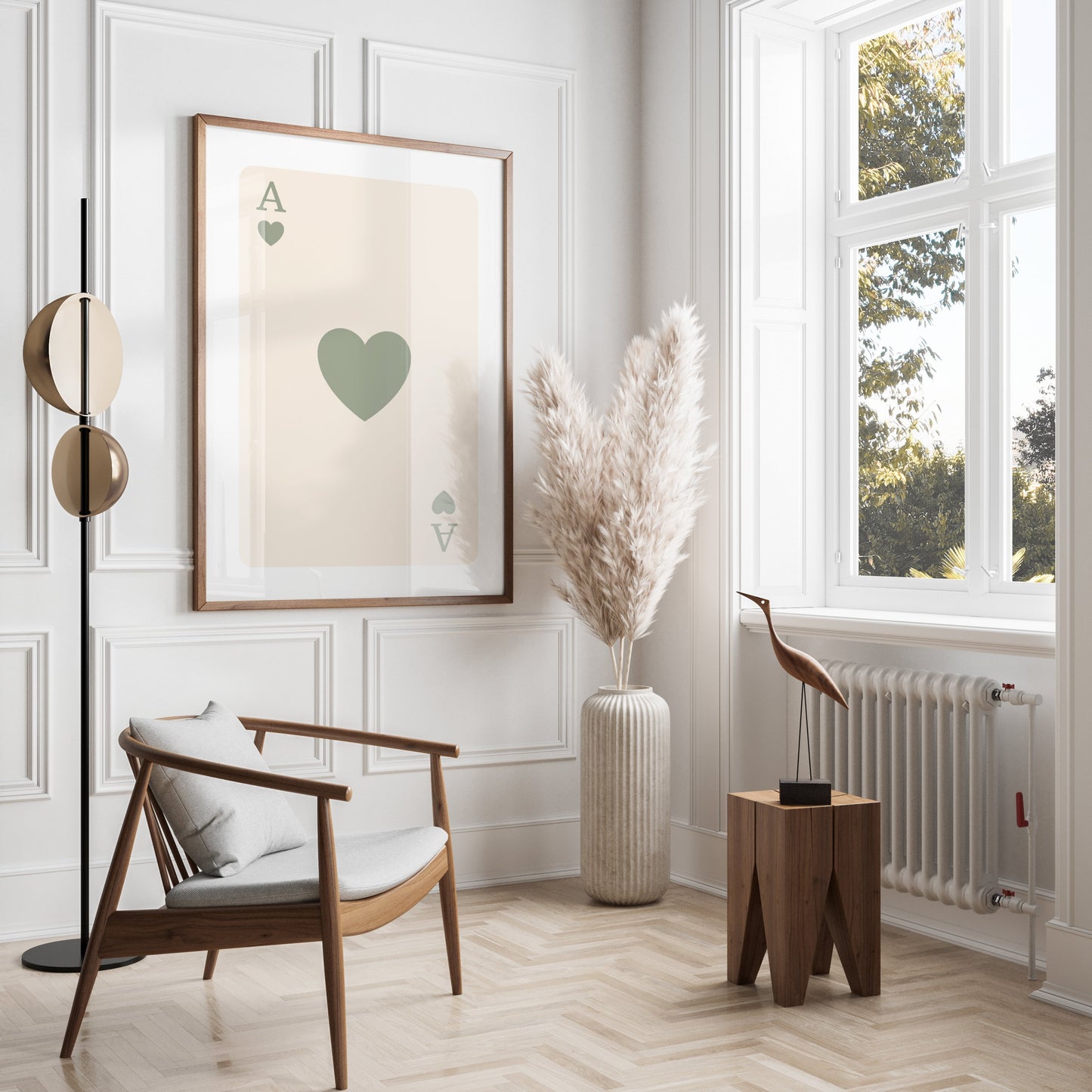 Premium Poster of Ace of Hearts Card Artistic Design Posters
