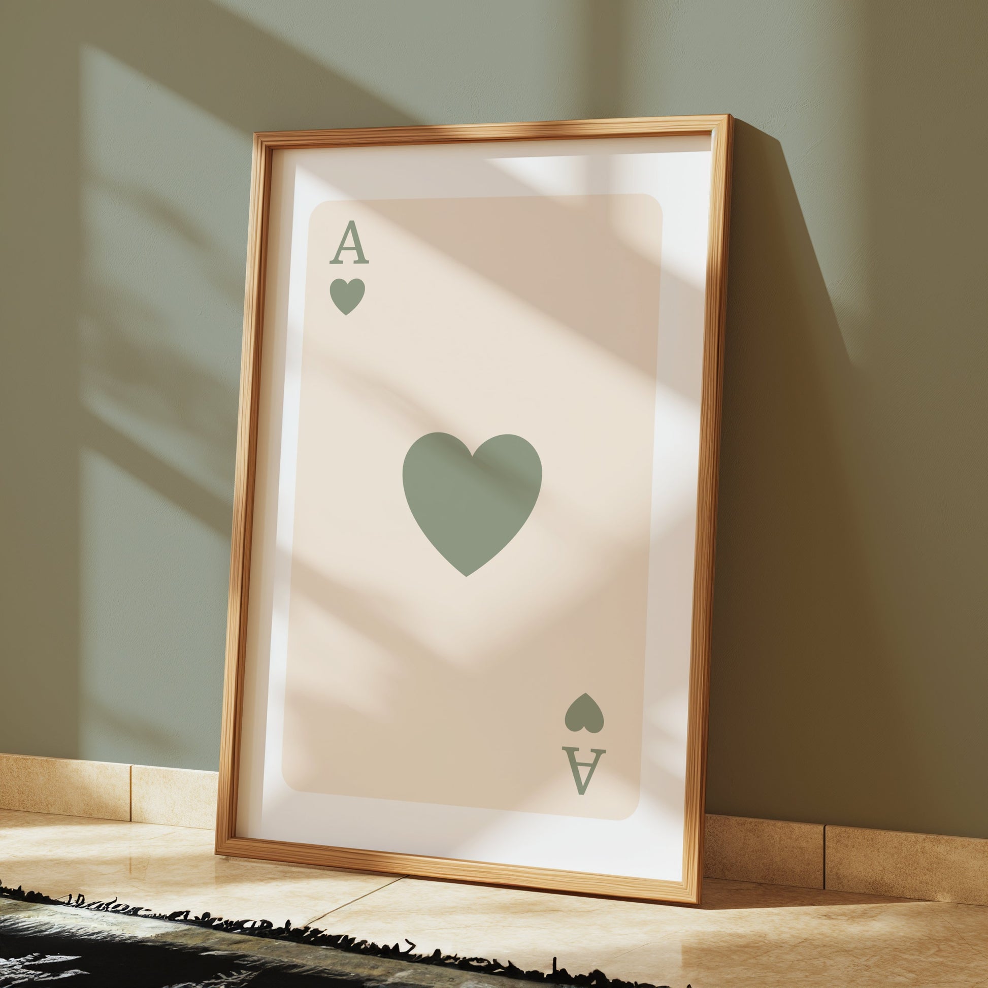 Premium Poster of Ace of Hearts Card Artistic Design Posters