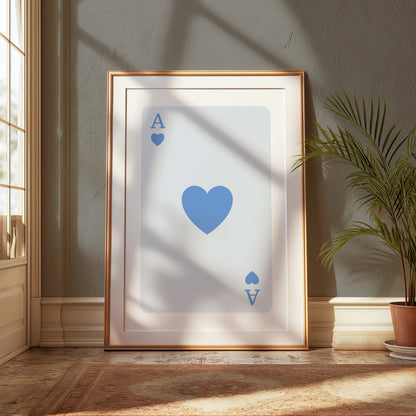 Premium Poster of Ace of Hearts Card Classic Art Design Posters