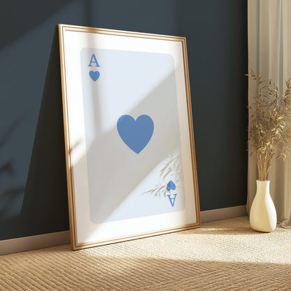 Premium Poster of Ace of Hearts Card Classic Art Design Posters