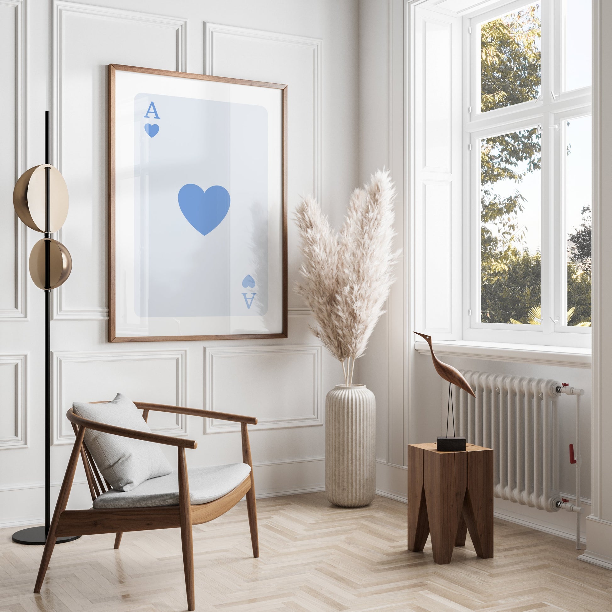 Premium Poster of Ace of Hearts Card Classic Art Design Posters