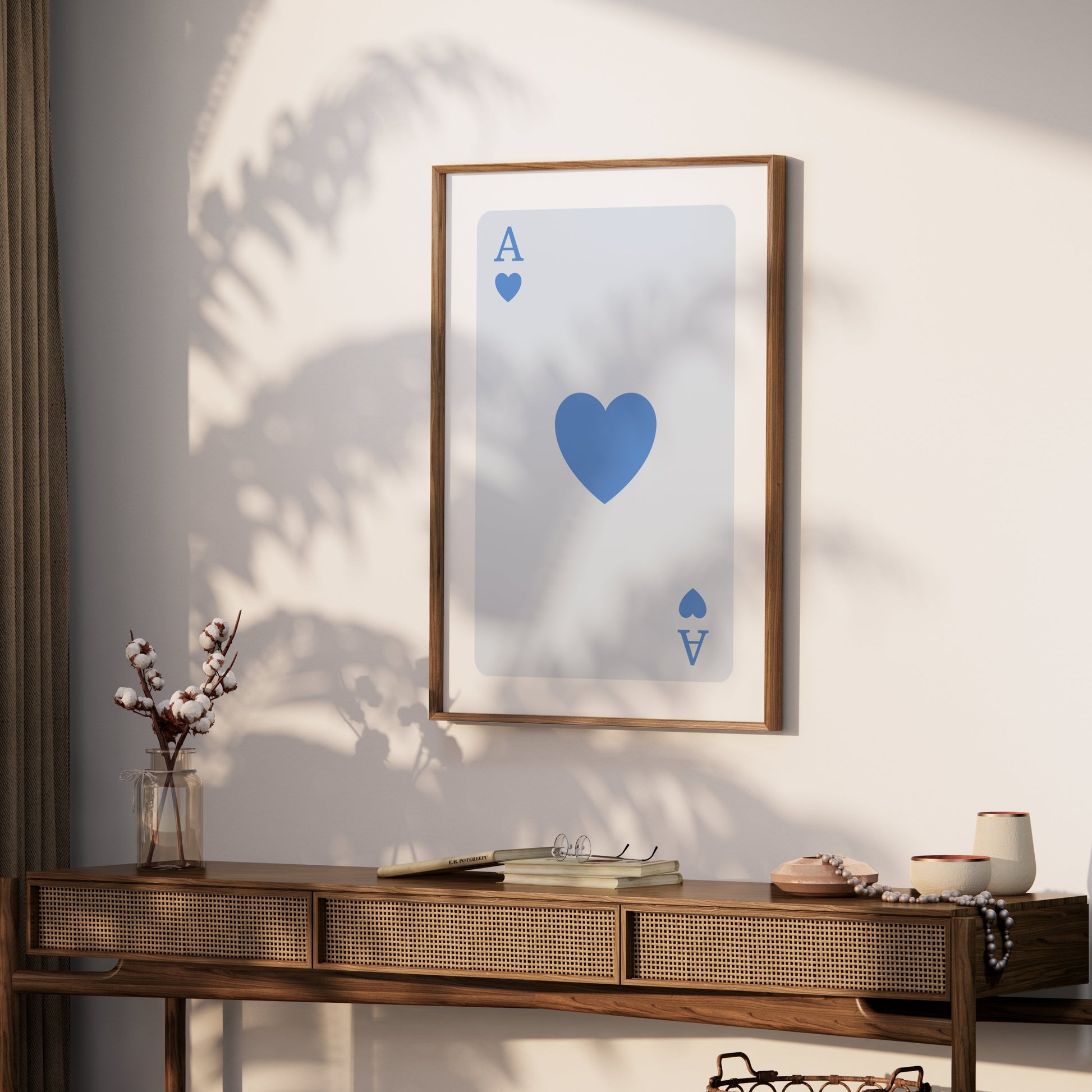Premium Poster of Ace of Hearts Card Classic Art Design Posters