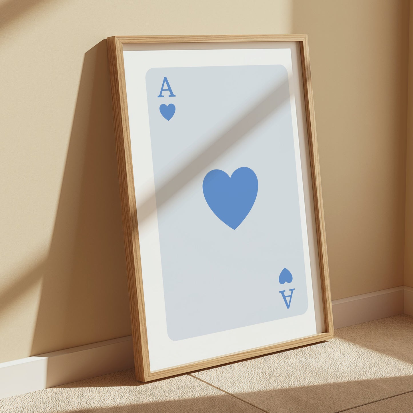 Premium Poster of Ace of Hearts Card Classic Art Design Posters