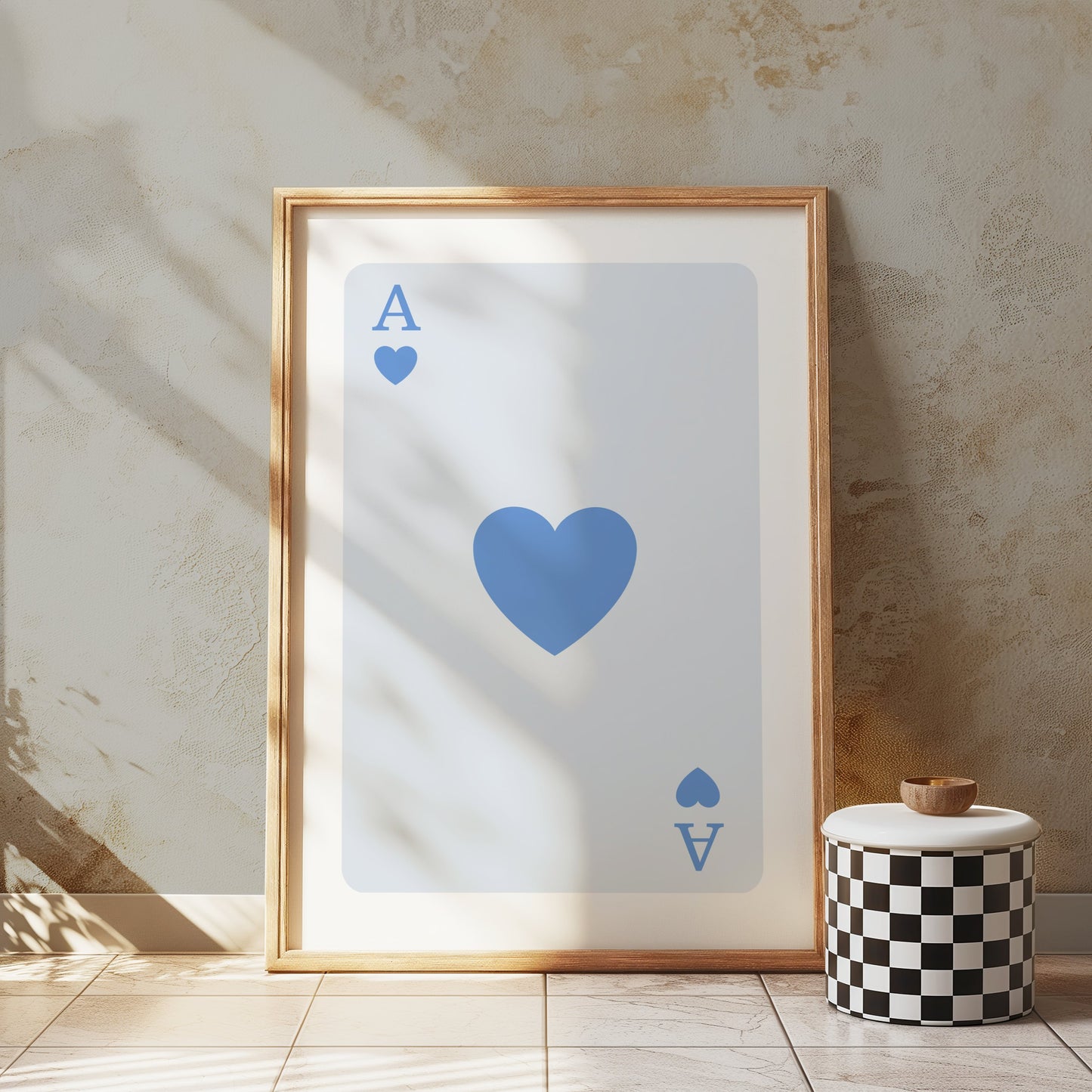 Premium Poster of Ace of Hearts Card Classic Art Design Posters
