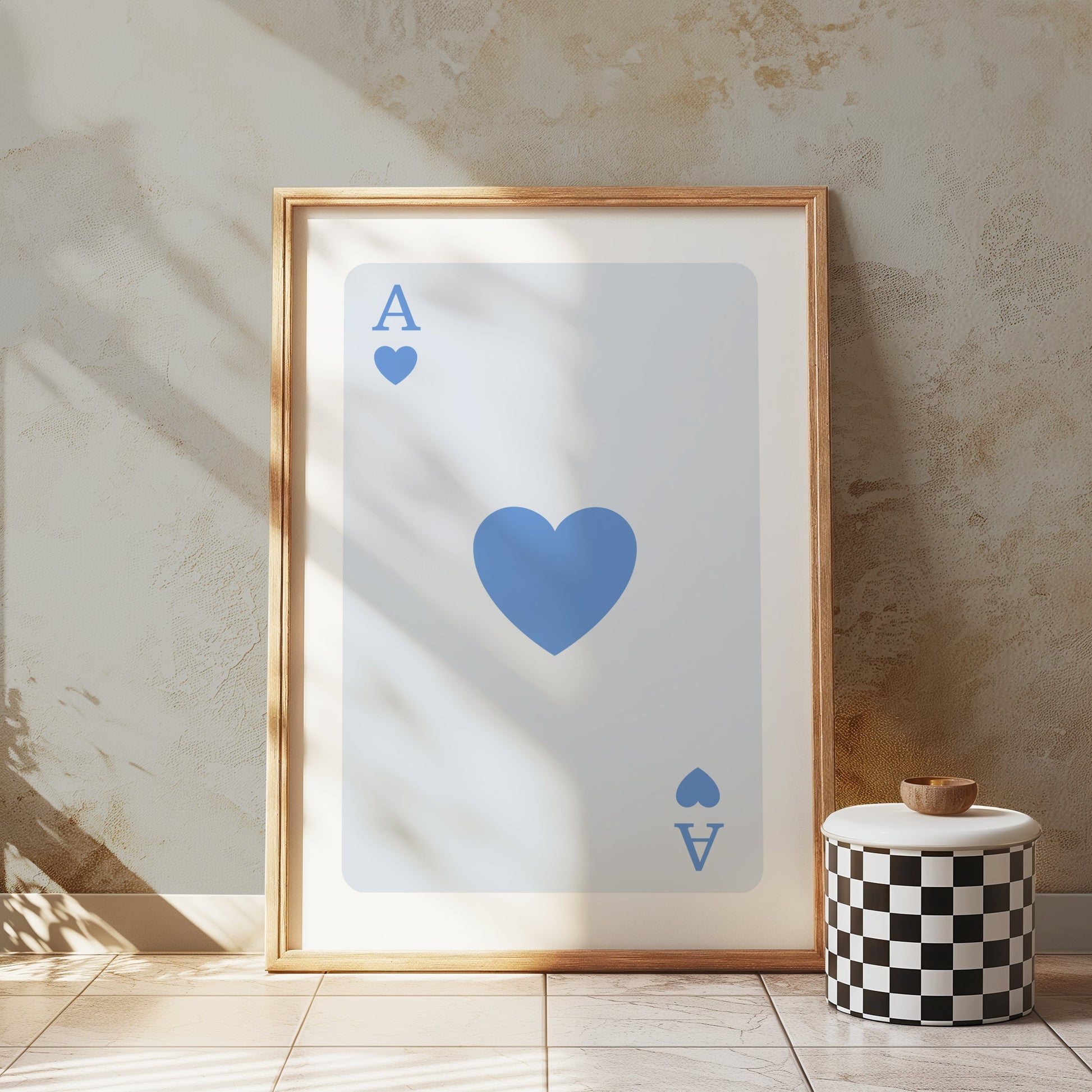 Premium Poster of Ace of Hearts Card Classic Art Design Posters
