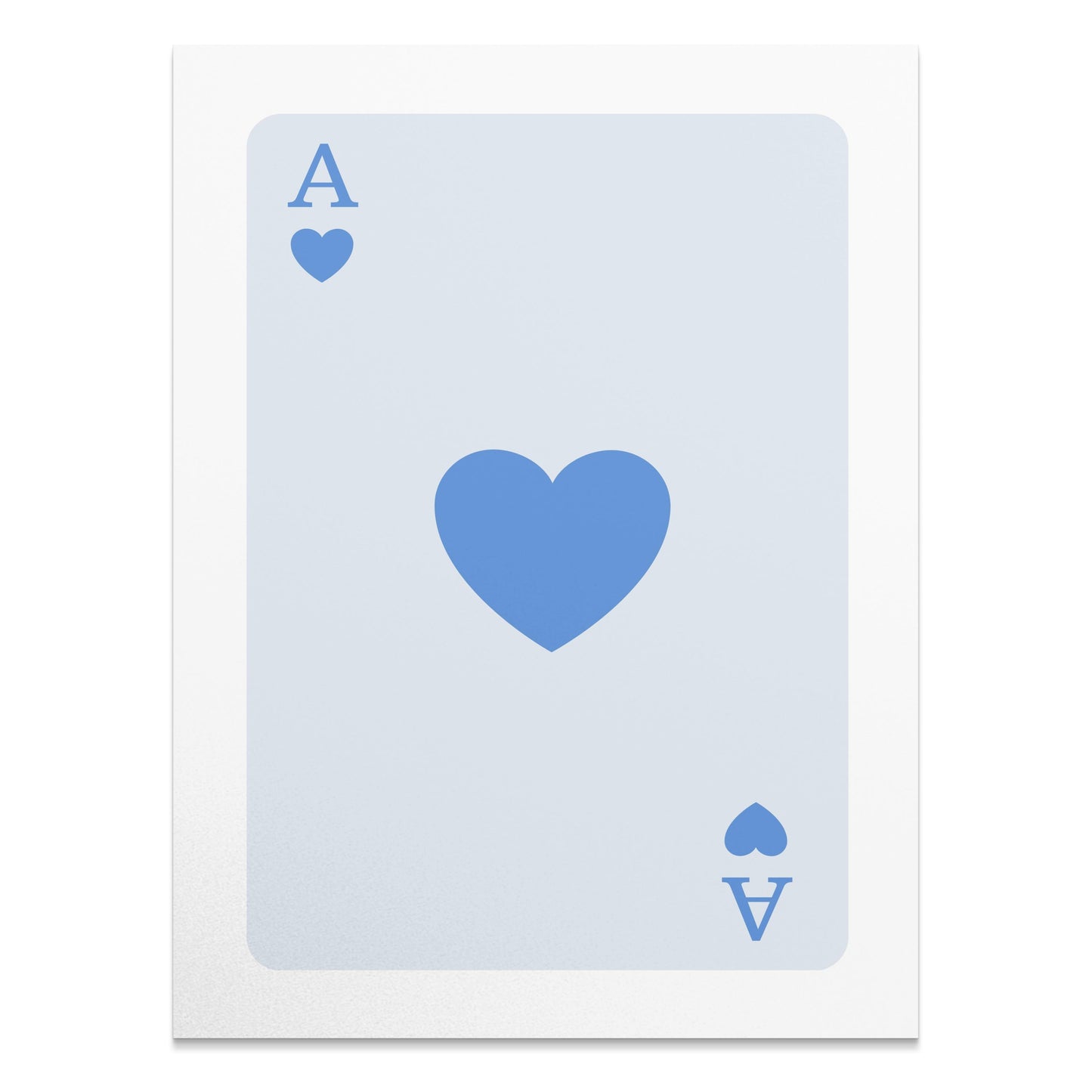Premium Poster of Ace of Hearts Card Classic Art Design Posters