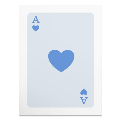 Premium Poster of Ace of Hearts Card Classic Art Design Posters