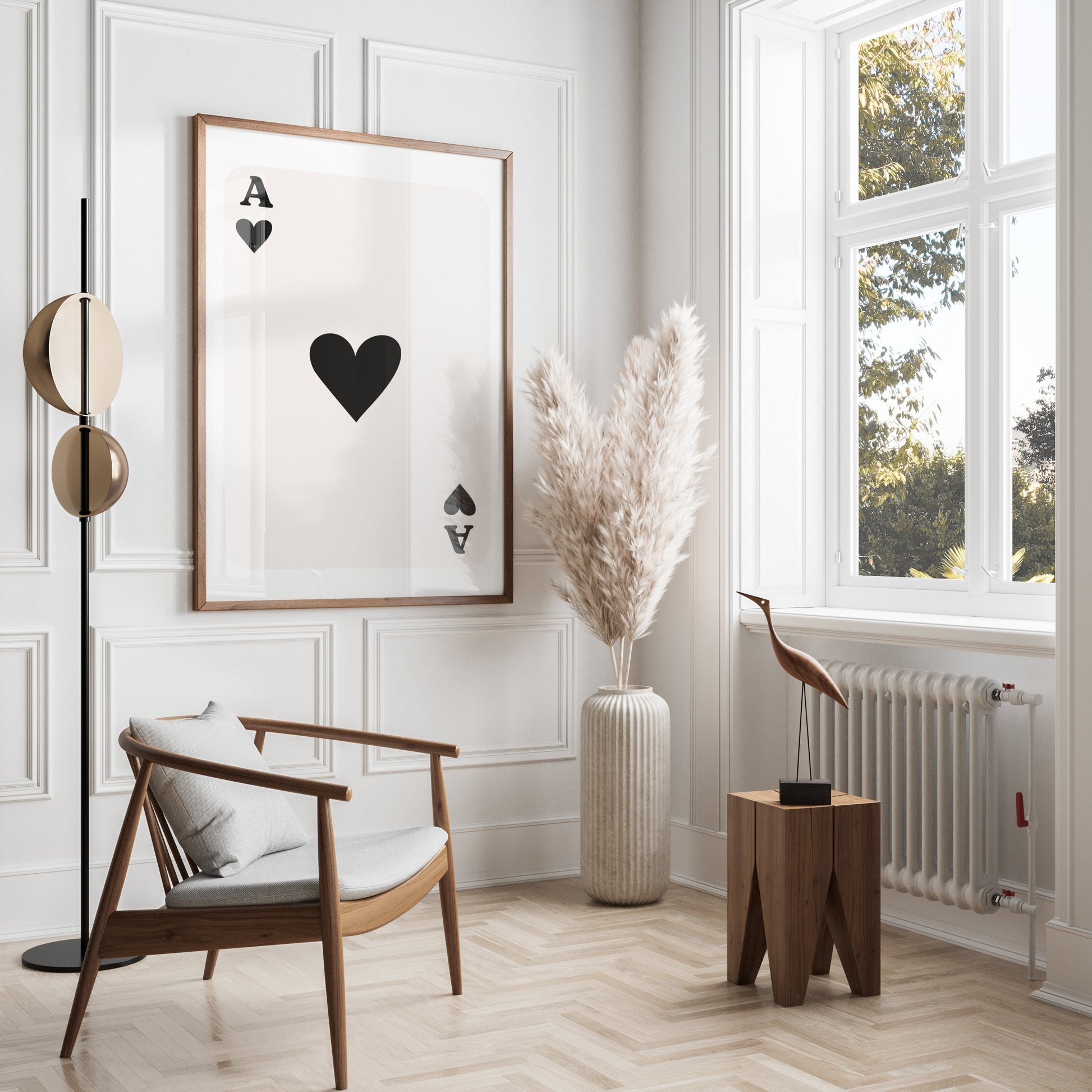 Premium Poster of Ace of Hearts Playing Card Design Posters
