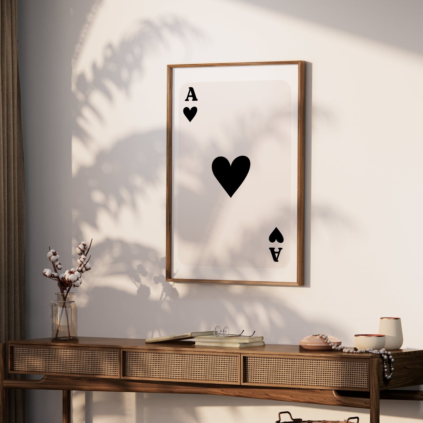 Premium Poster of Ace of Hearts Playing Card Design Posters