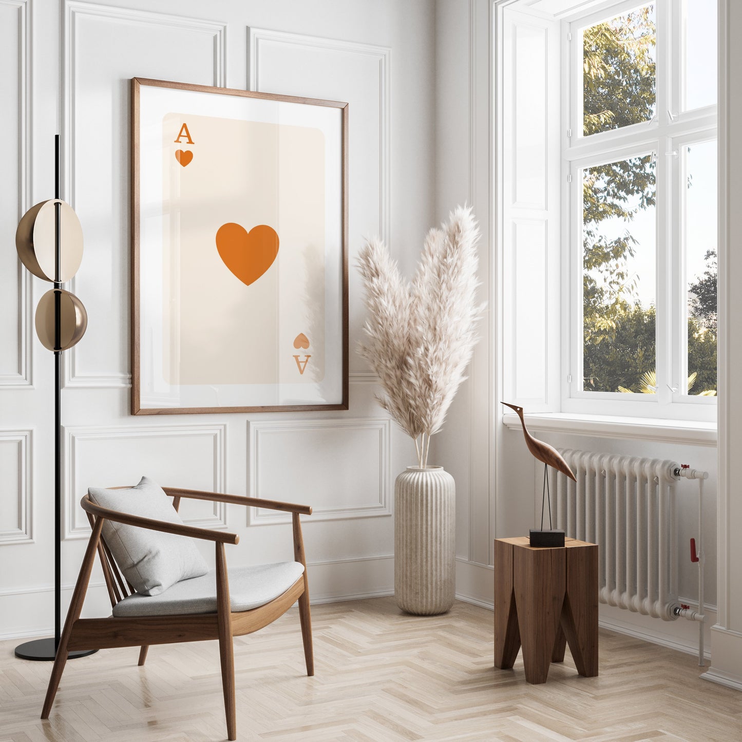 Premium Poster of Ace of Hearts Playing Card Wall Art Posters