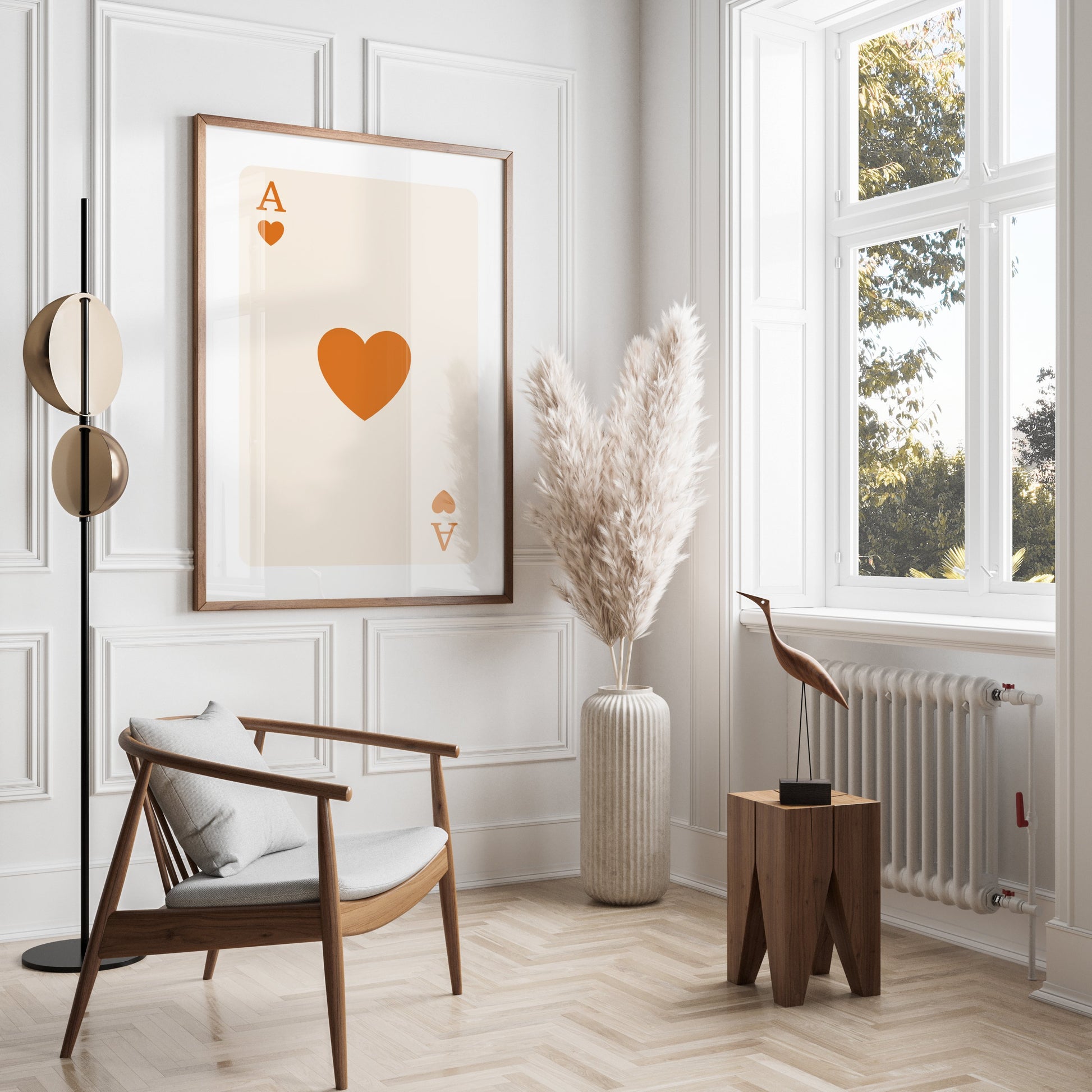 Premium Poster of Ace of Hearts Playing Card Wall Art Posters