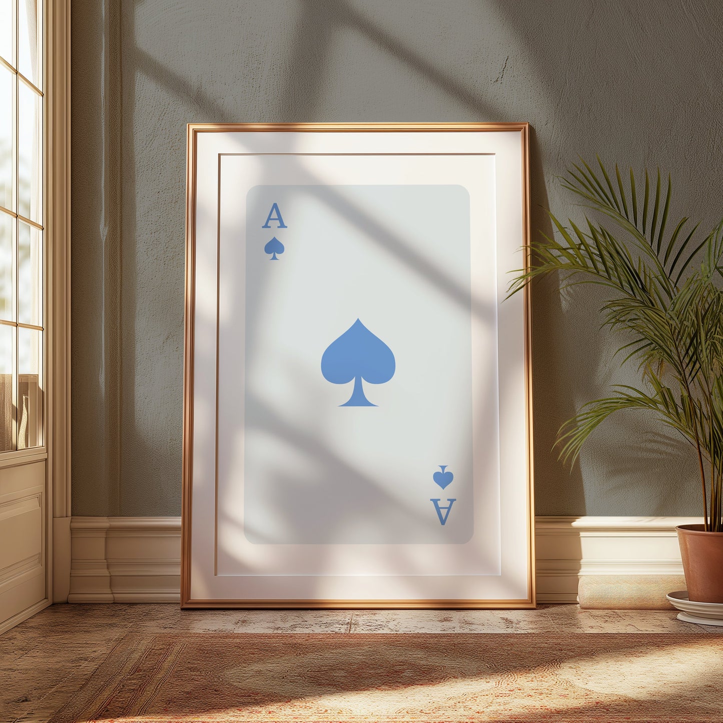 Premium Poster of Ace of Spades Card Design Art Print Posters