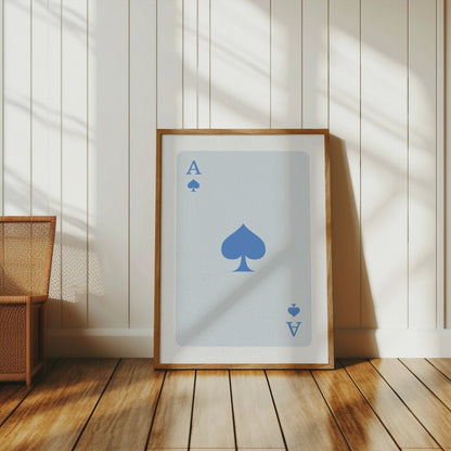Premium Poster of Ace of Spades Card Design Art Print Posters