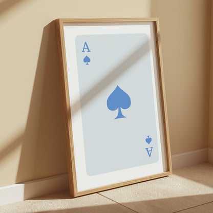 Premium Poster of Ace of Spades Card Design Art Print Posters