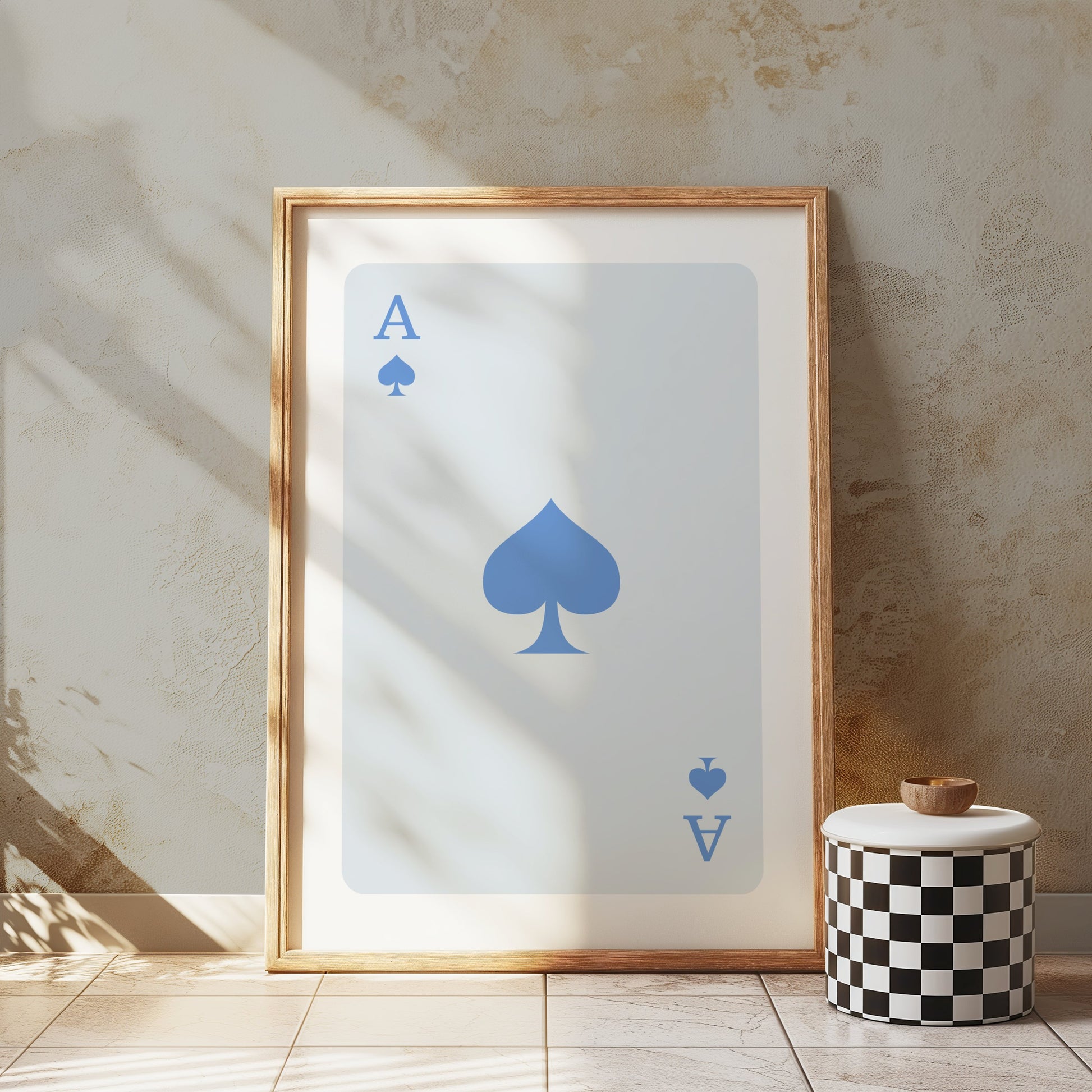 Premium Poster of Ace of Spades Card Design Art Print Posters