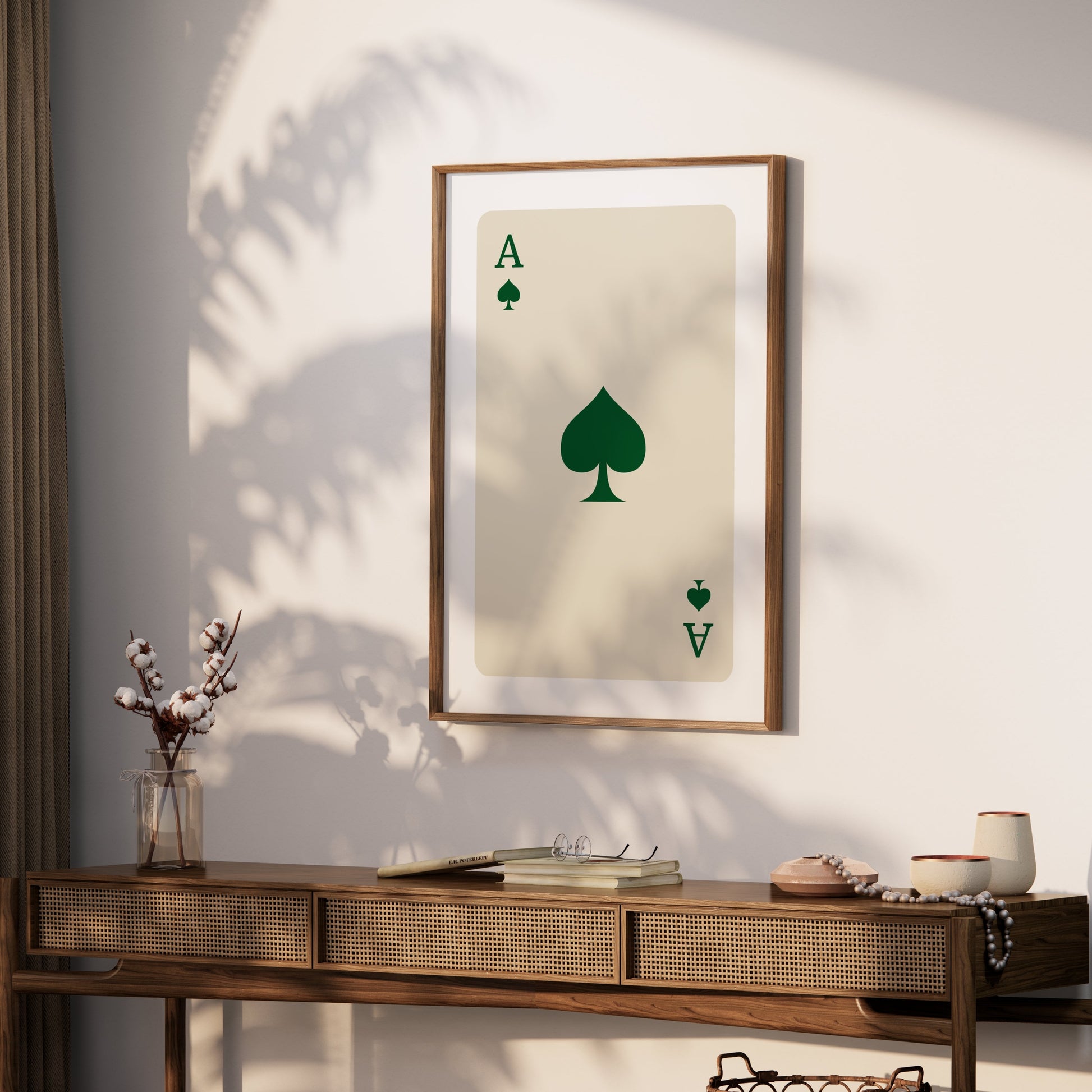 Premium Poster of Ace of Spades Classic Card Design Art Posters