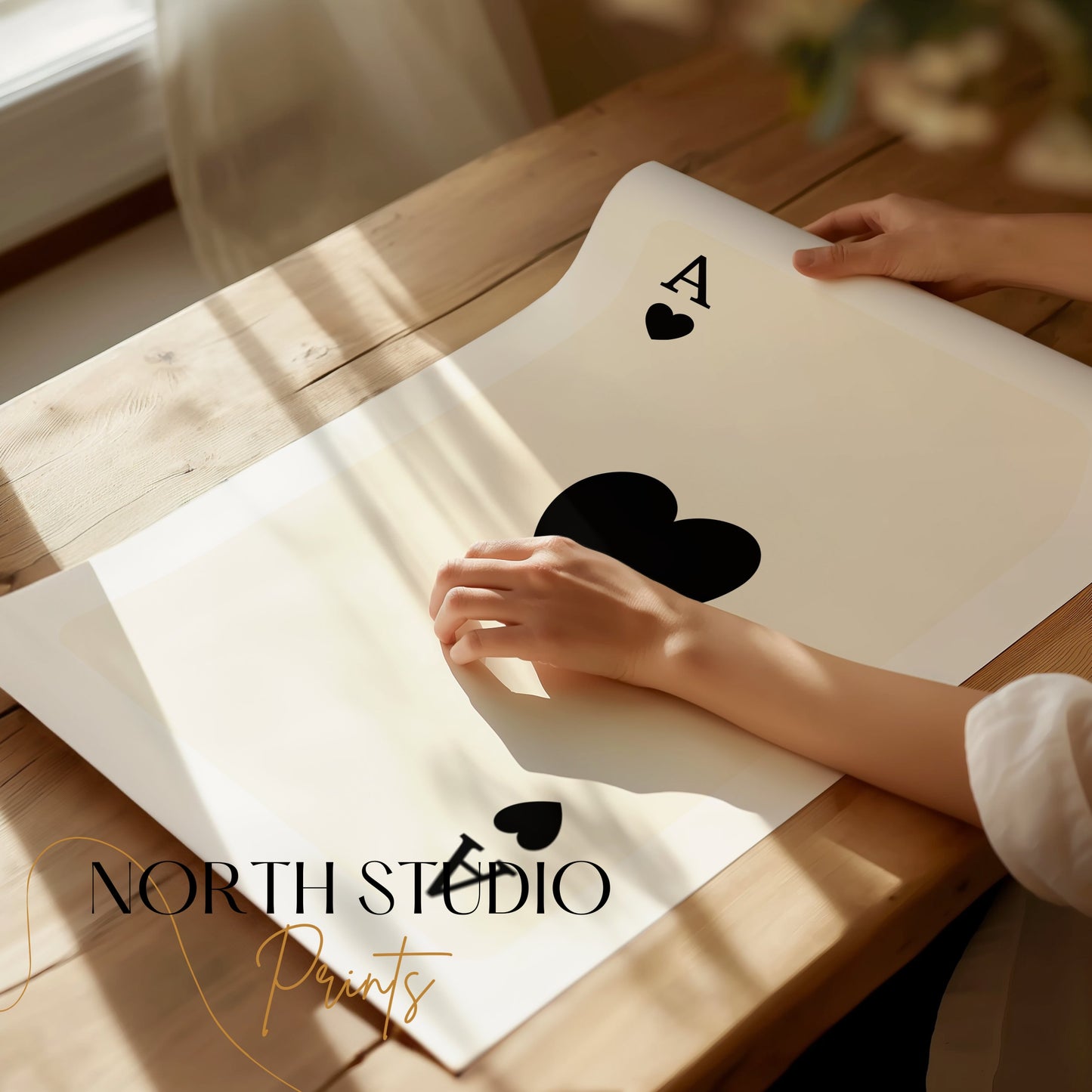 Premium Poster of Ace of Spades Playing Card Design Posters