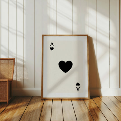 Premium Poster of Ace of Spades Playing Card Design Posters