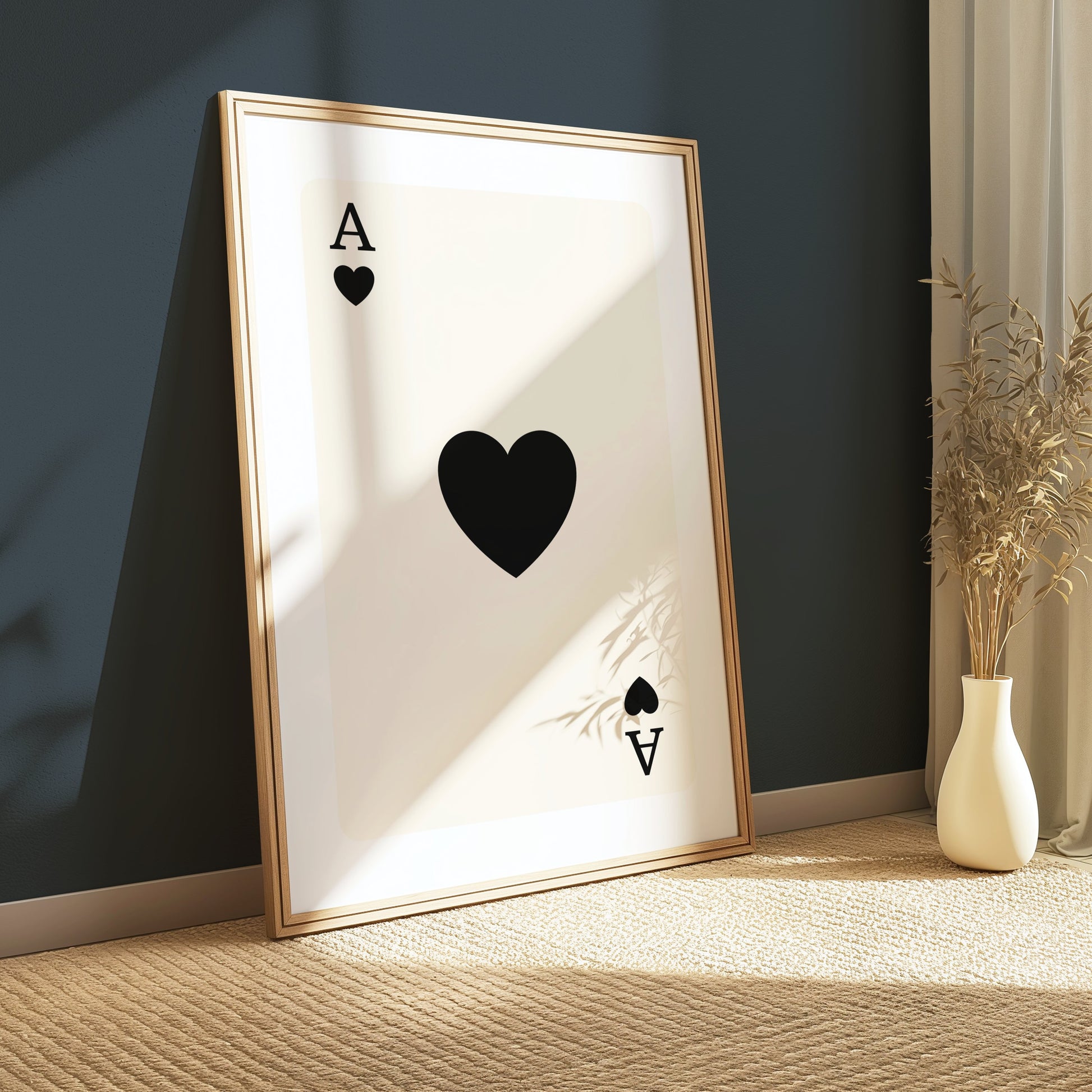 Premium Poster of Ace of Spades Playing Card Design Posters