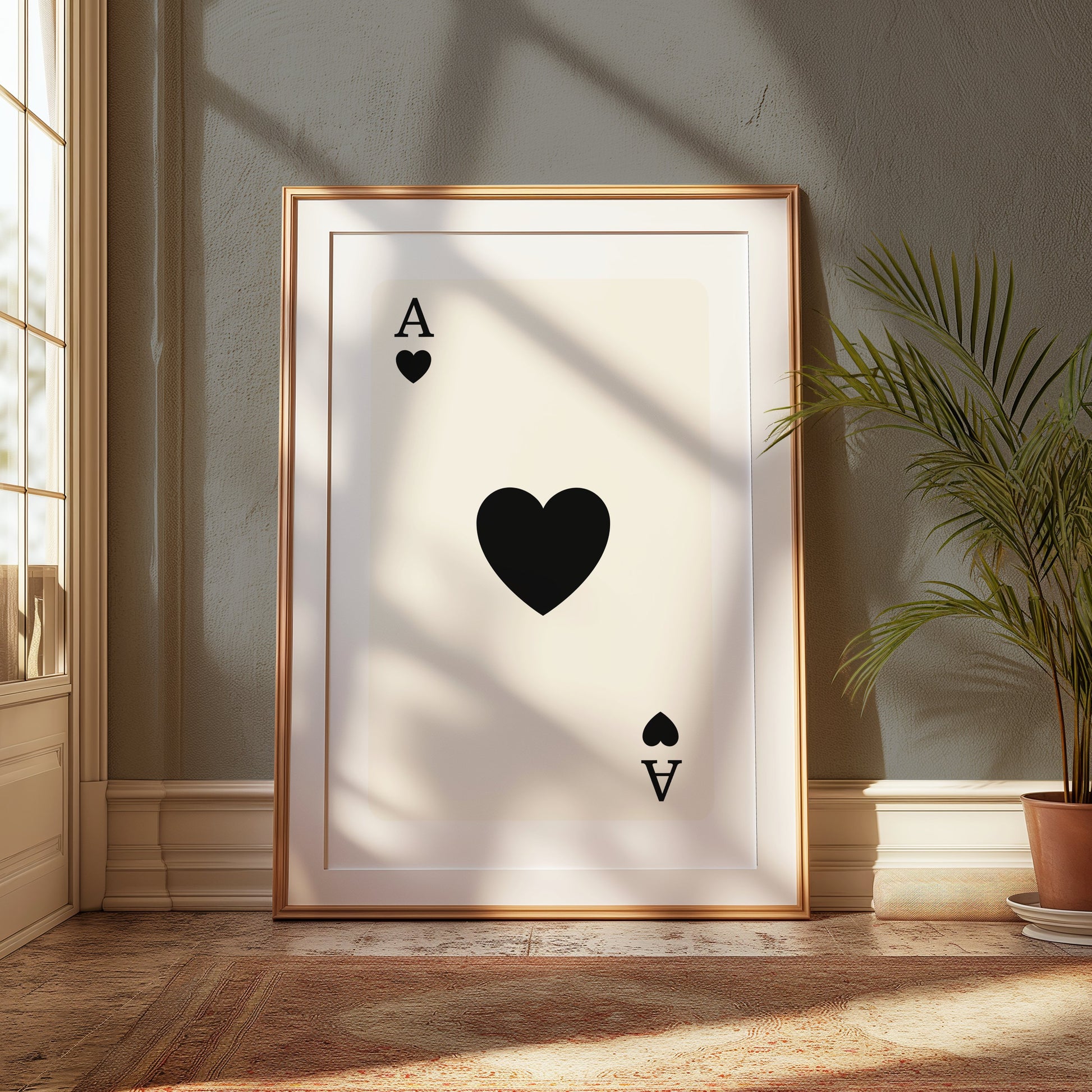 Premium Poster of Ace of Spades Playing Card Design Posters