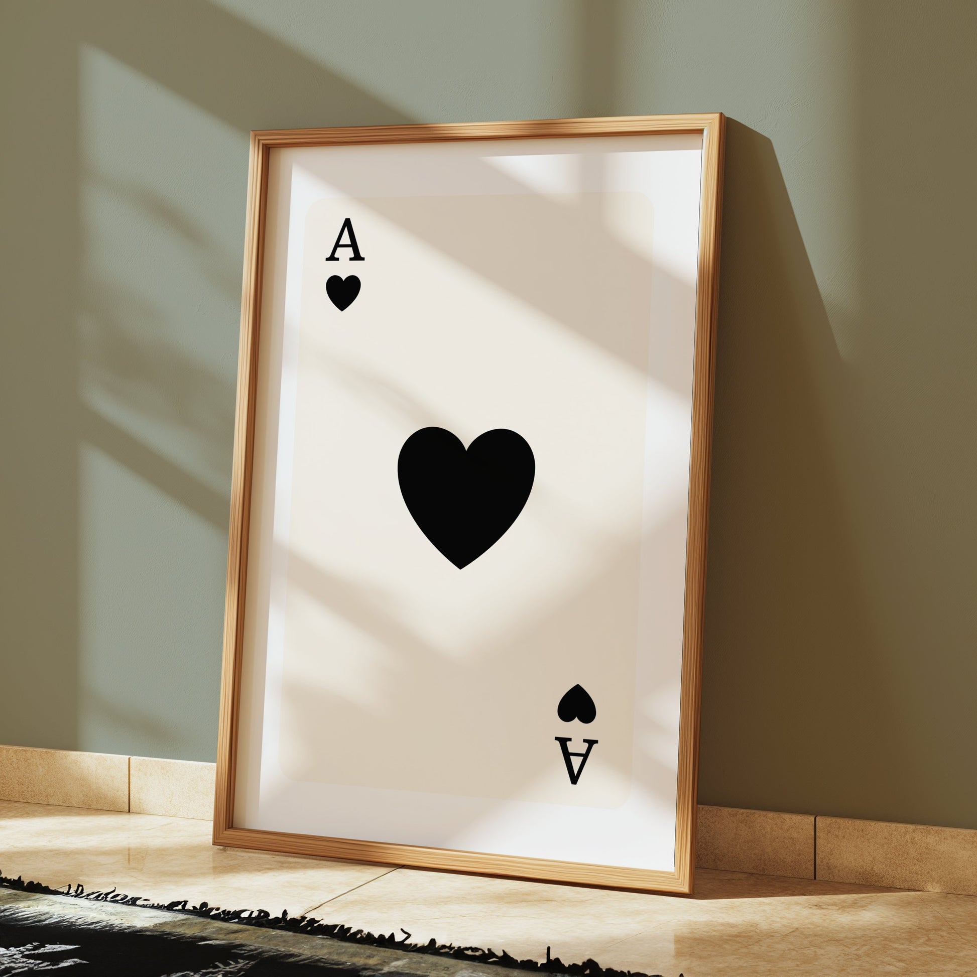 Premium Poster of Ace of Spades Playing Card Design Posters