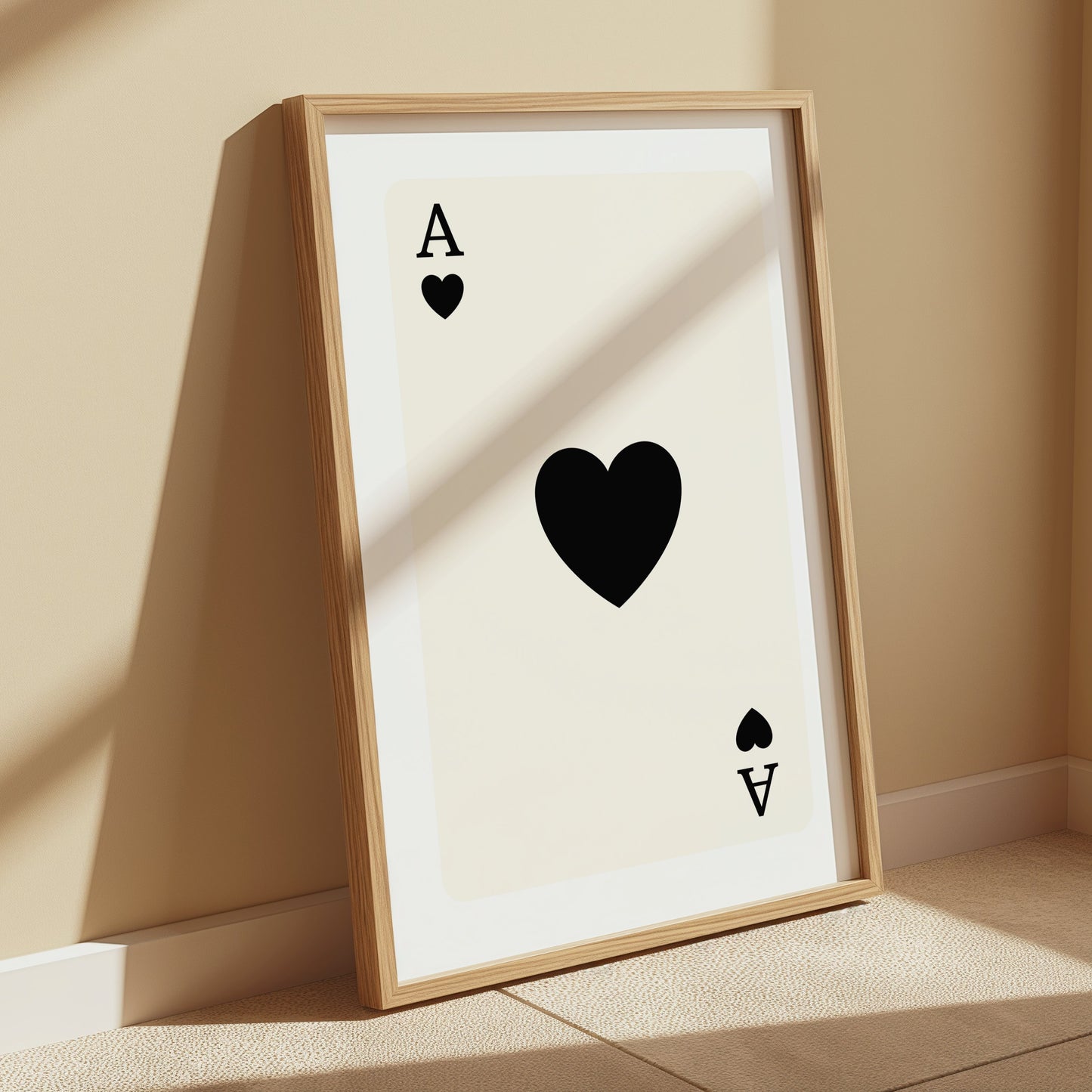 Premium Poster of Ace of Spades Playing Card Design Posters