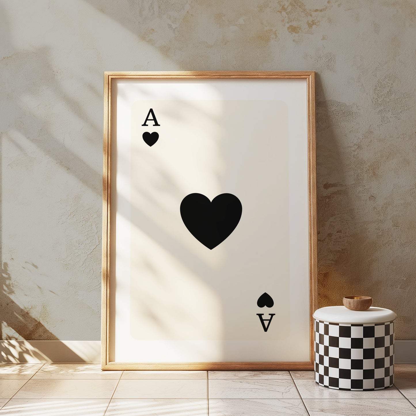 Premium Poster of Ace of Spades Playing Card Design Posters