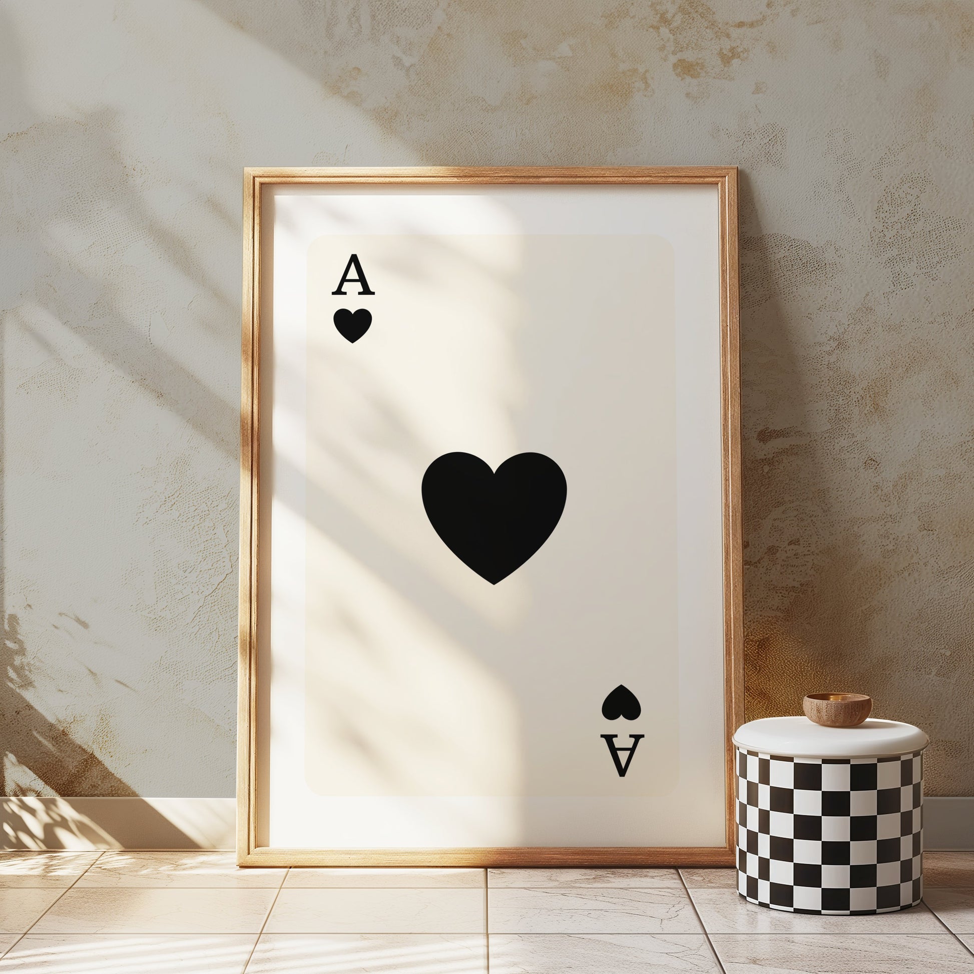 Premium Poster of Ace of Spades Playing Card Design Posters