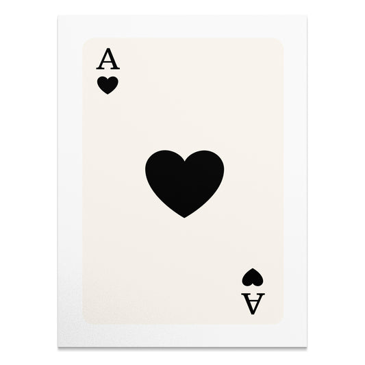 Premium Poster of Ace of Spades Playing Card Design Posters
