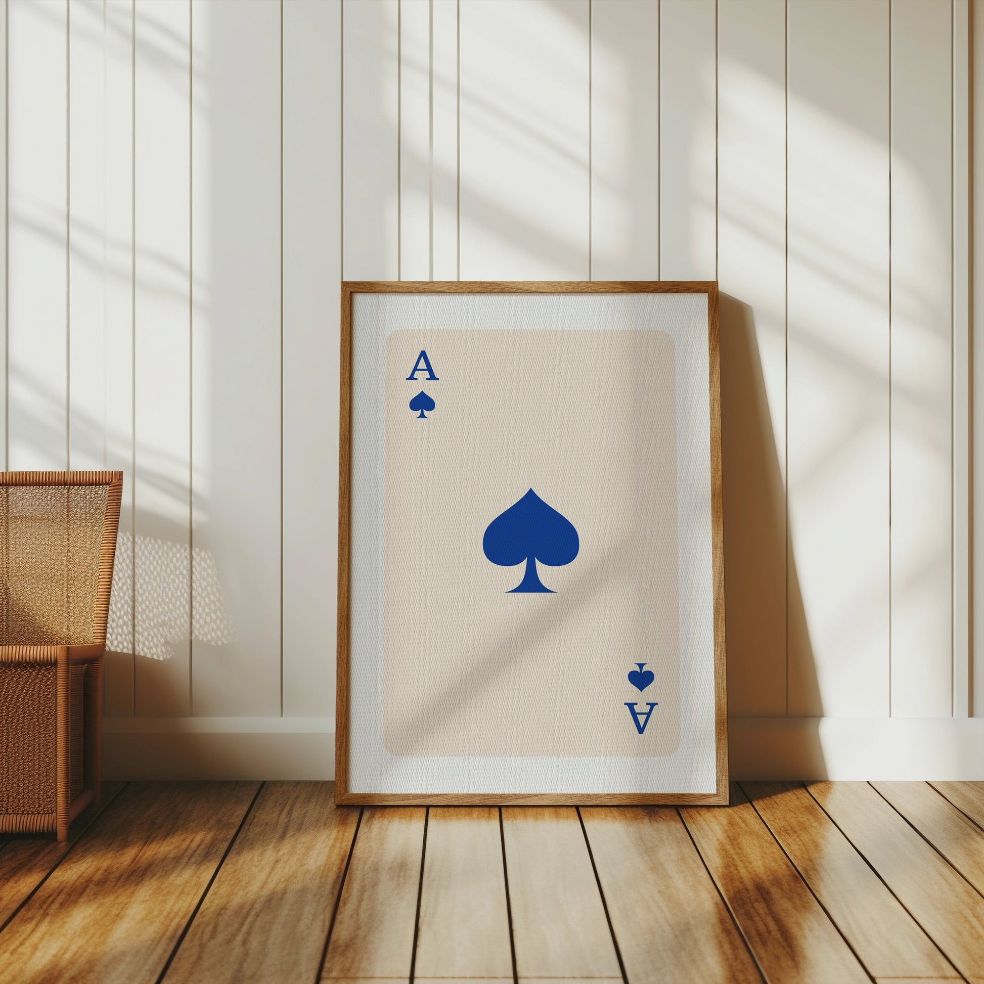 Premium Poster of Ace of Spades Playing Card Poster Art Print Posters