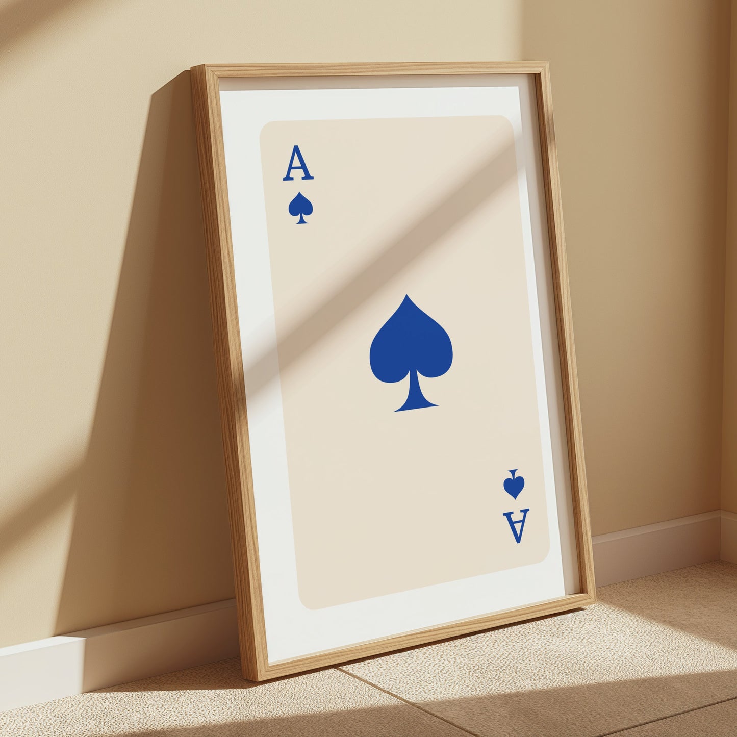 Premium Poster of Ace of Spades Playing Card Poster Art Print Posters