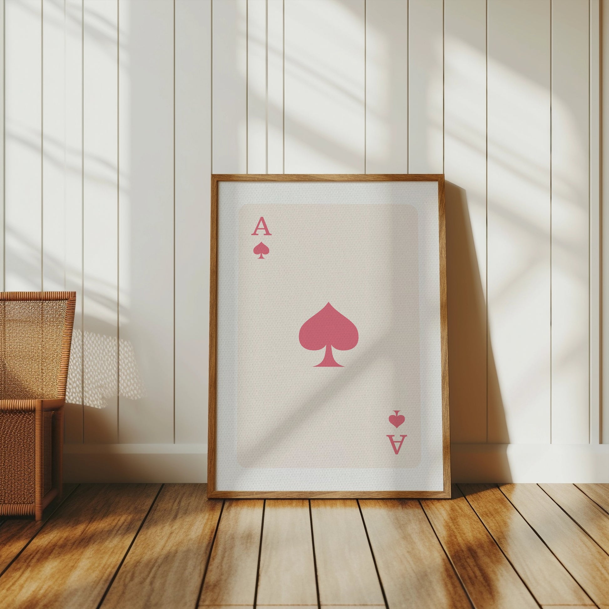 Premium Poster of Ace of Spades Simple Minimalist Design Posters