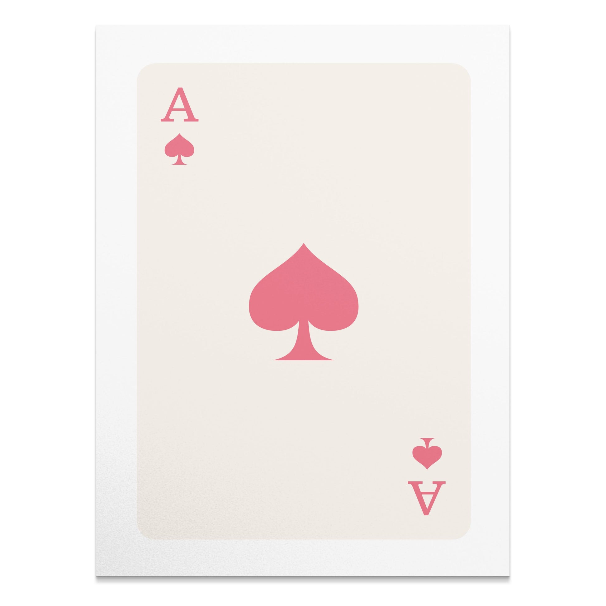 Premium Poster of Ace of Spades Simple Minimalist Design Posters