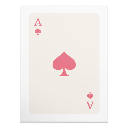 Premium Poster of Ace of Spades Simple Minimalist Design Posters