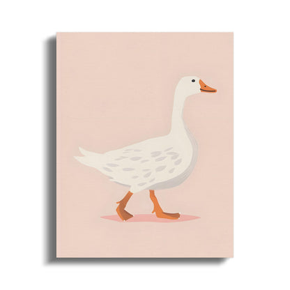 Premium Poster of Adorable Duck Illustration for Nursery Canvas Wraps