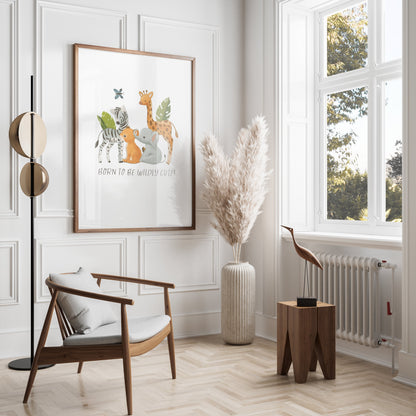 Premium Poster of Adorable Jungle Animals Born to be Wildly Cute Posters