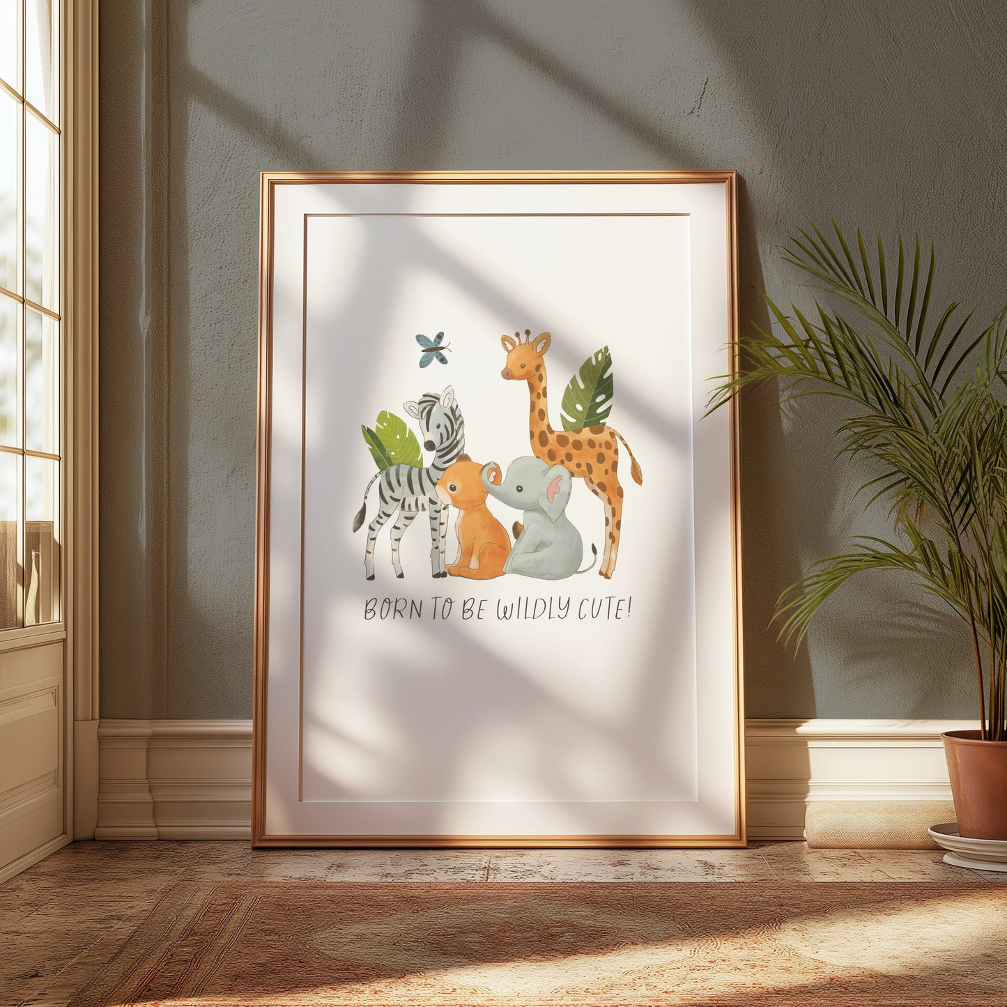 Premium Poster of Adorable Jungle Animals Born to be Wildly Cute Posters