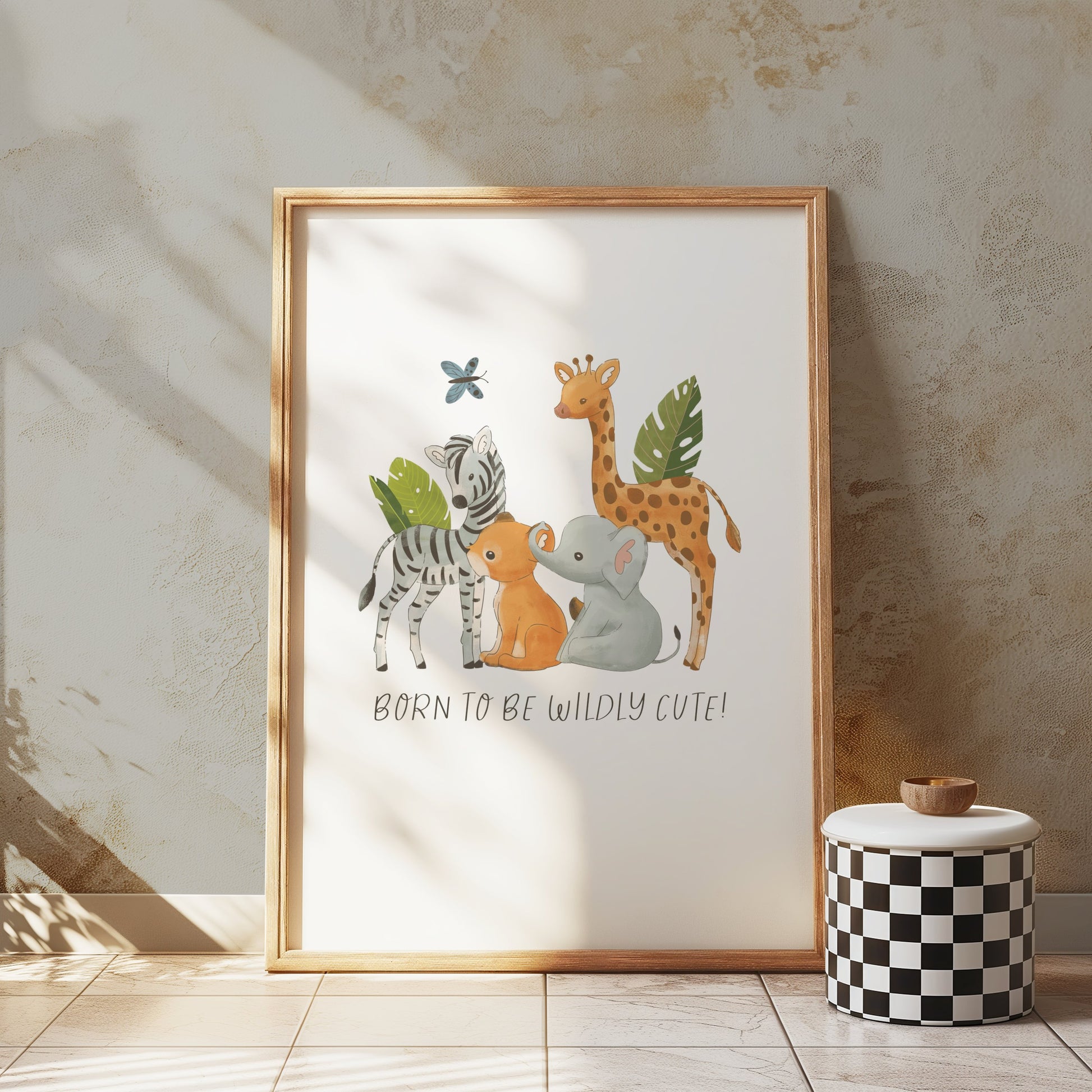 Premium Poster of Adorable Jungle Animals Born to be Wildly Cute Posters