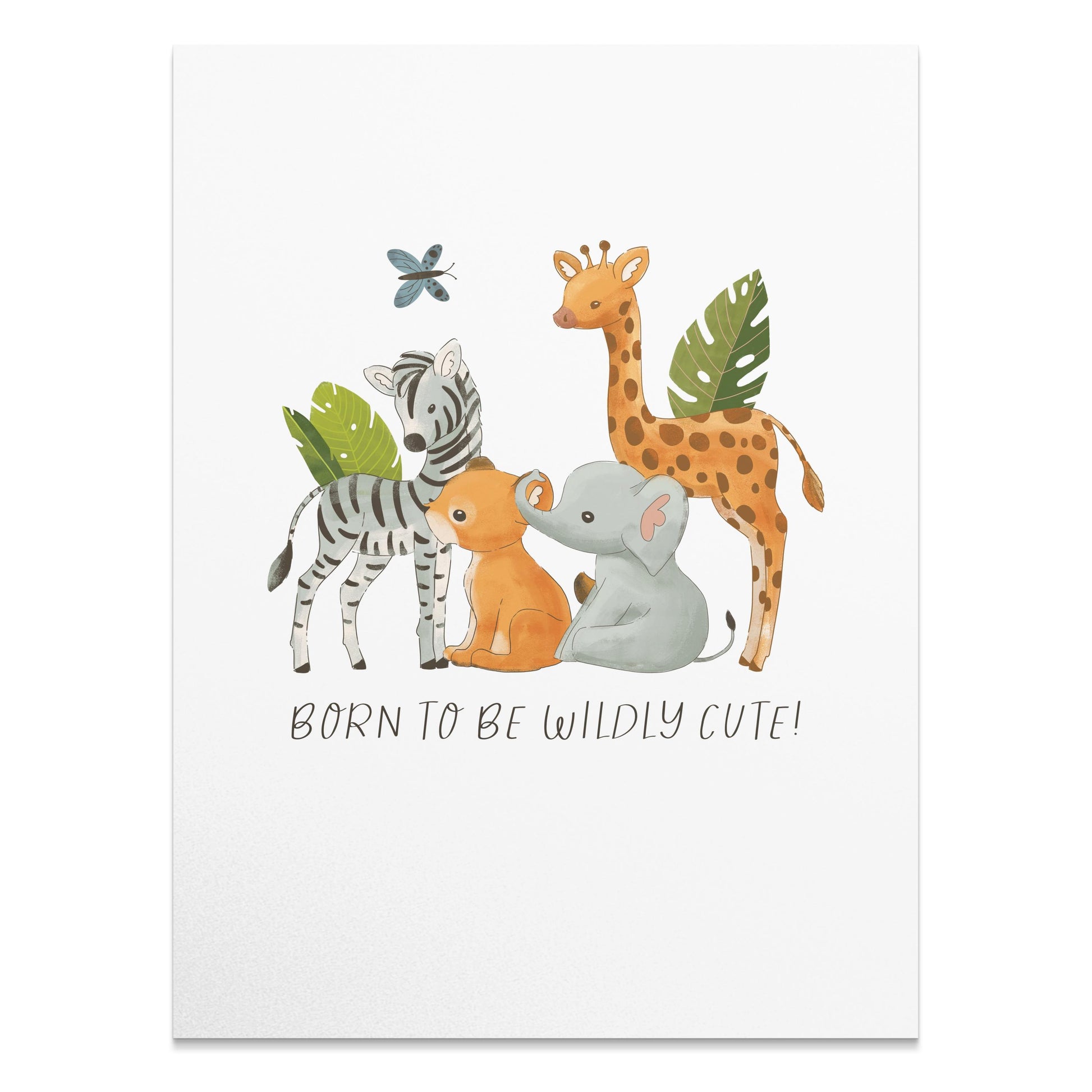 Premium Poster of Adorable Jungle Animals Born to be Wildly Cute Posters