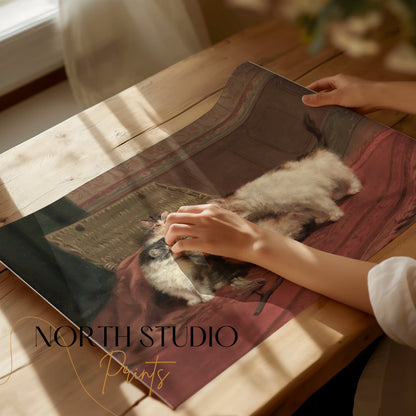 Premium Poster of Adorable Kittens Playing Together in a Cozy Room Posters