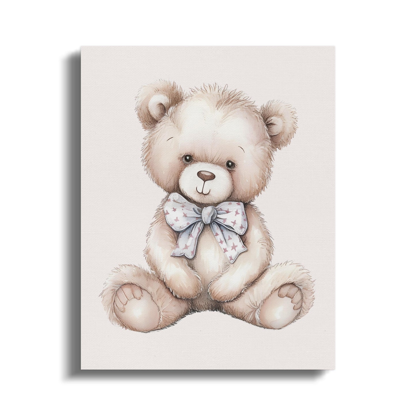 Premium Poster of Adorable Teddy Bear Nursery Wall Art Canvas Wraps