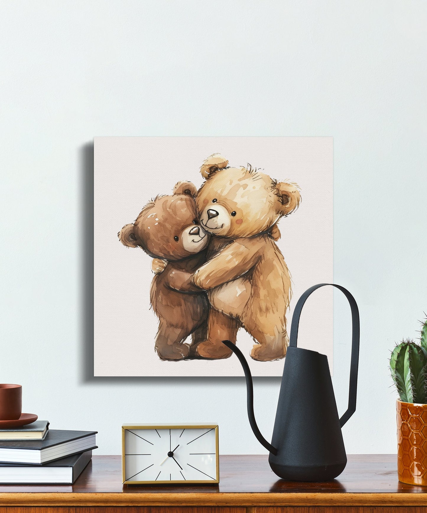 Premium Poster of Adorable Teddy Bears Nursery Wall Art Canvas Wraps