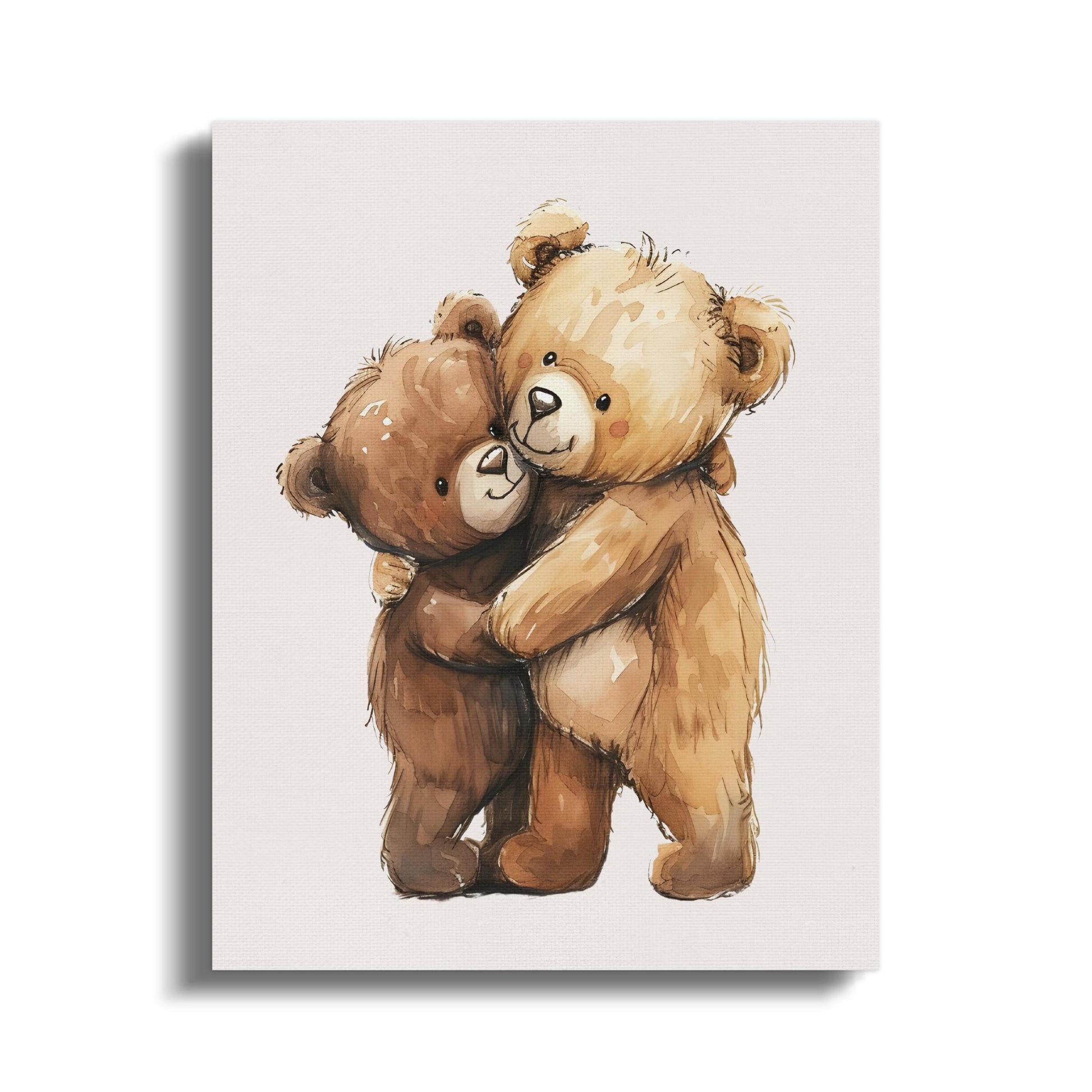 Premium Poster of Adorable Teddy Bears Nursery Wall Art Canvas Wraps