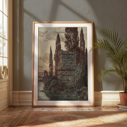 Premium Poster of Ancient Ruins Amidst Nature Scenic Landscape Posters