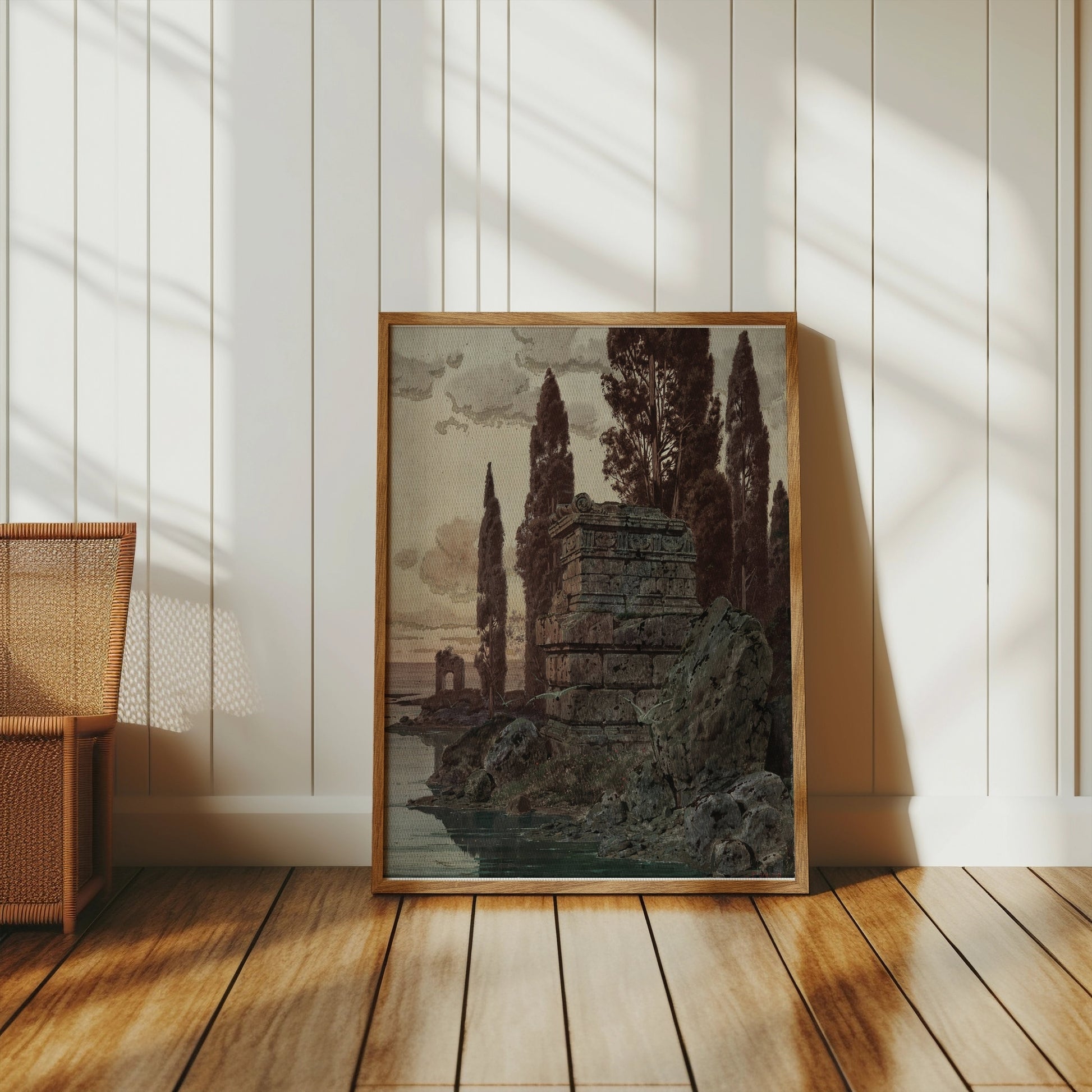 Premium Poster of Ancient Ruins Amidst Nature Scenic Landscape Posters