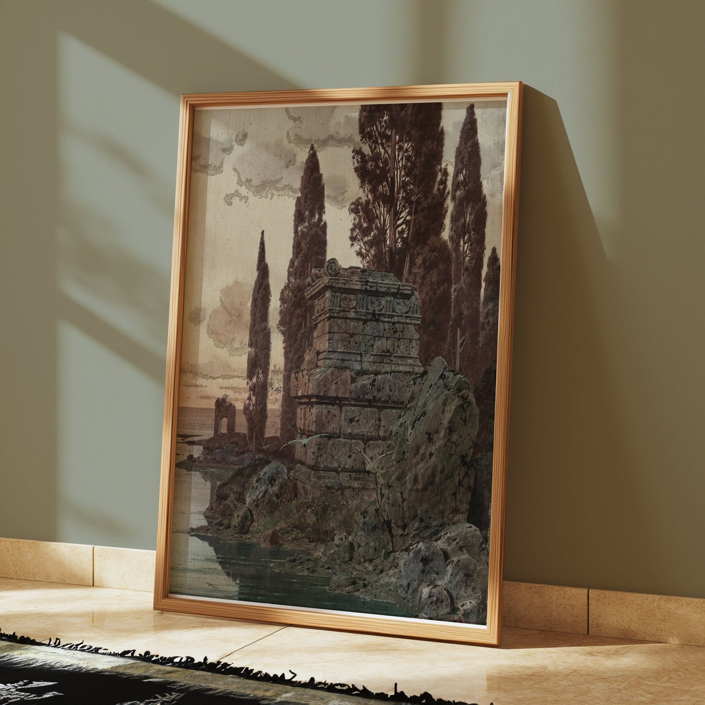 Premium Poster of Ancient Ruins Amidst Nature Scenic Landscape Posters