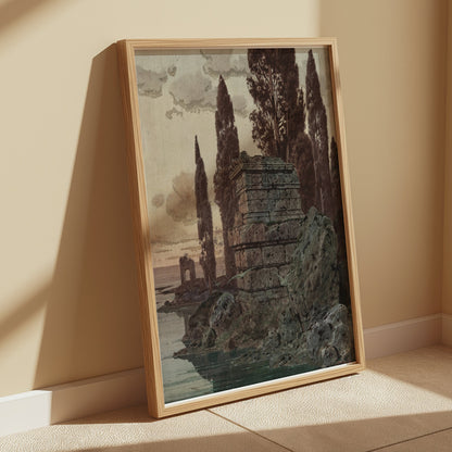Premium Poster of Ancient Ruins Amidst Nature Scenic Landscape Posters