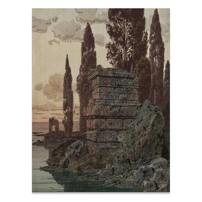 Premium Poster of Ancient Ruins Amidst Nature Scenic Landscape Posters