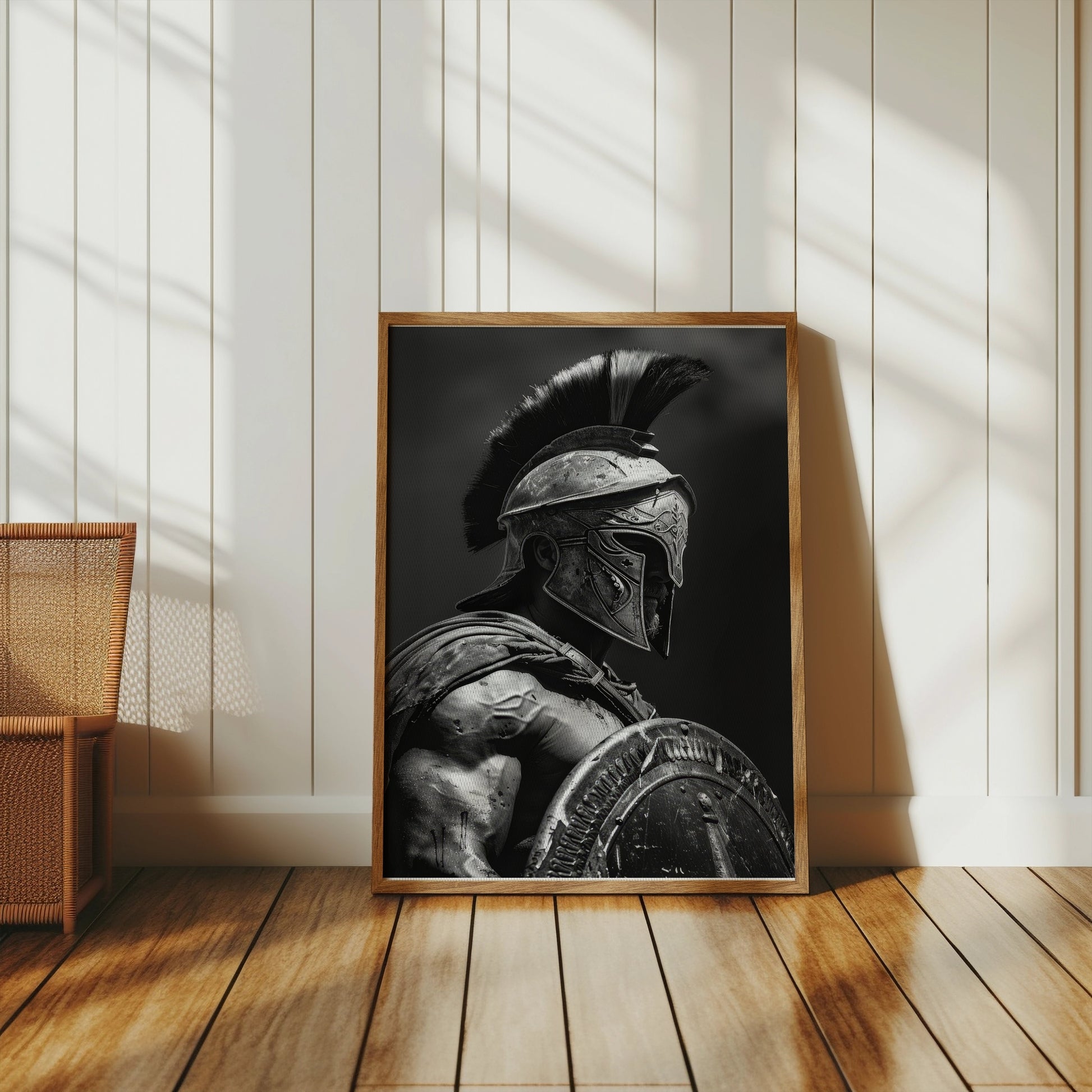 Premium Poster of Ancient Spartan Warrior in Battle Armor Posters